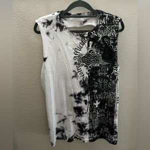Affliction Cutout Tank Top/Muscle Tee